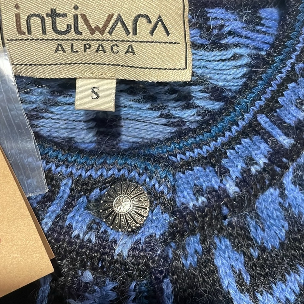 NWT Intiwara Alpaca ๐ฆ Cardigan *100% Alpaca *Made in Bolivia *S - Picture 4 of 8